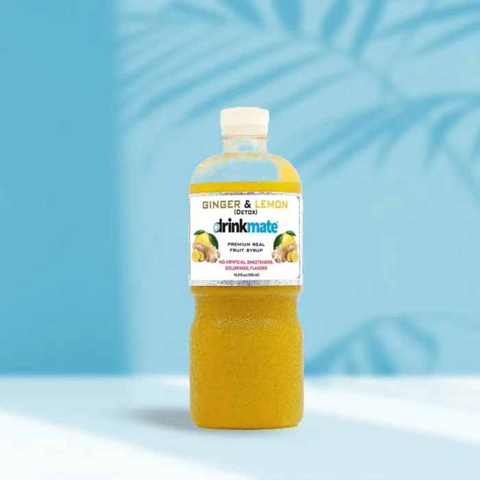 Ginger & Lemon Premium Italian Syrup Drinkmate Aqualine - Image 1